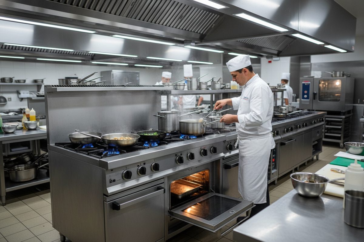 Commercial Gas Ranges & Stoves with Ovens
