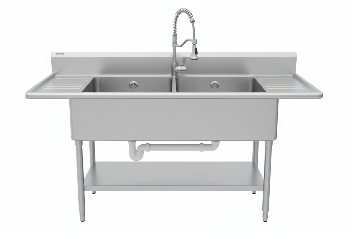 Two Compartment Commercial Sinks
