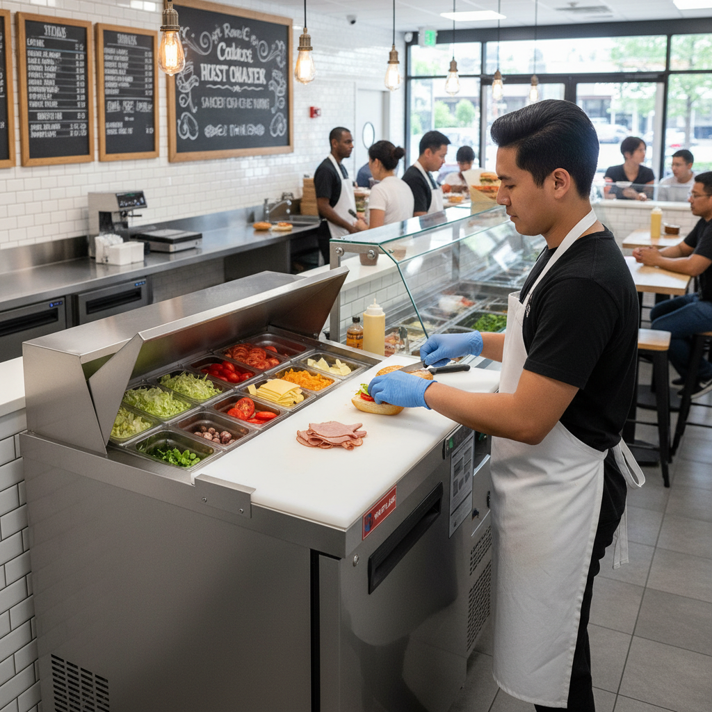 Sandwich Prep Table Refrigerators