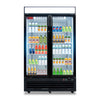 Commercial Refrigerator 2 Glass Door, WESTLAKE 48" W Merchandiser Reach-in Cooler Upright Fridge 36 Cu.ft for Restaurant, Bar, Shop, Retail