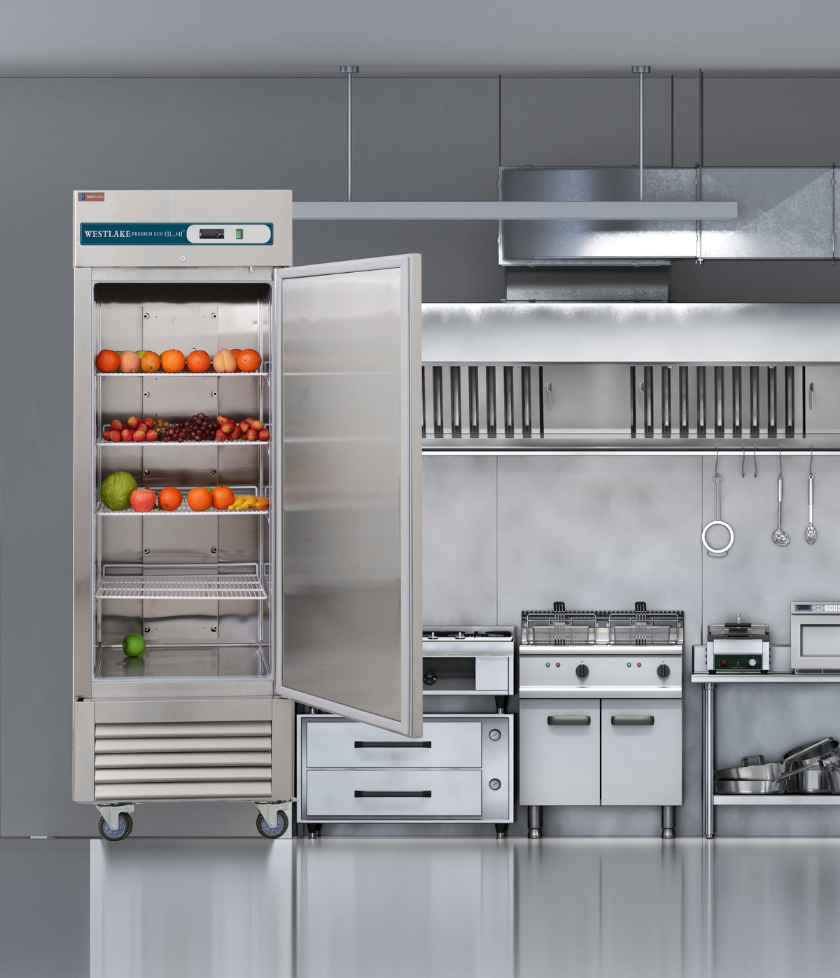 Commercial Reach in Freezer, 23 Cu.ft Stainless Steel Reach in Upright Freezer