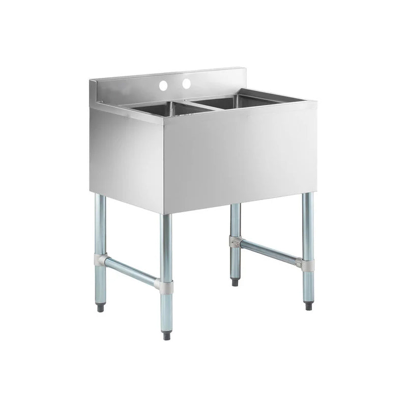 Underbar Sink Two bowls without Drainboards 
