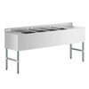 Underbar Sink Four bowls with Two Drainboards 