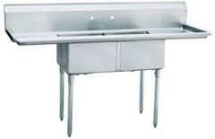 HAINOX American Type Sink — Left & Right Drainboards