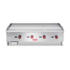 Commercial Gas Griddle, WESTLAKE 48" Countertop Griddle 4 Burner Plate Grill 120,000 BTU